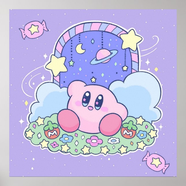 Kirby Magical Door to Candyland Poster (Front)