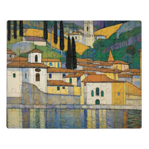 Kirche Cassone Gustav Klimt Painting Landscape  Jigsaw Puzzle
