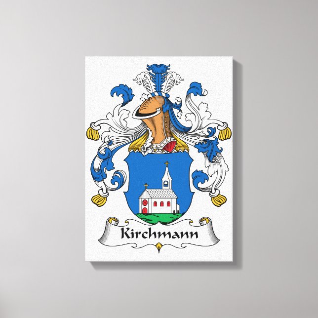 Kirchmann Family Crest Canvas Print (Front)