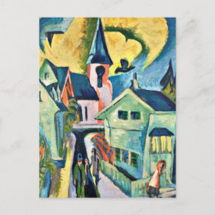 Kirchner - Konigstein with Red Church Postcard