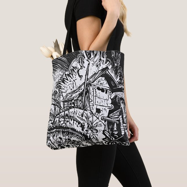 Kirchner Mountain House Tote Bag (Close Up)