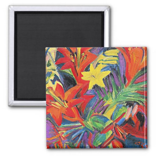 Kirchner _ Still Life with Lilies Magnet