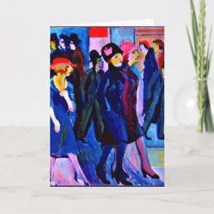 Kirchner - Street Scene, 1926 Card