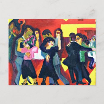 Kirchner - Tango Tea; Ernst Kirchner Painting Postcard by Virginia5050 at Zazzle