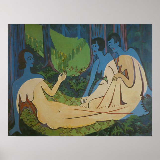 Kirchner - Three Figures Poster (Front)