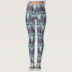 Kirchner View of Dresden Schlossplatz Fine Art Leggings
