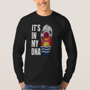 Kiribati And South Korean Mix DNA Heritage Flag T-Shirt