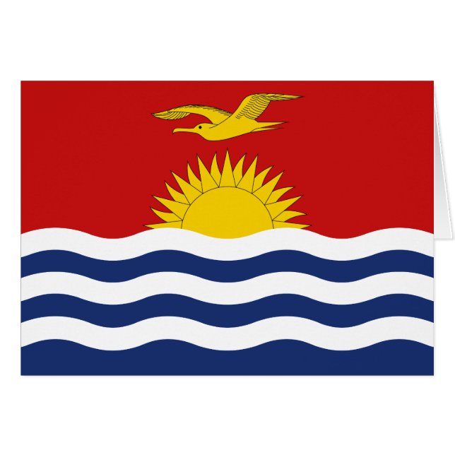 Kiribati Flag (Front Horizontal)
