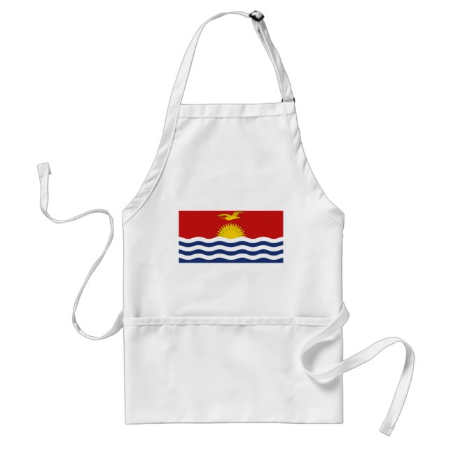 Kiribati Flag Adult Apron (Front)