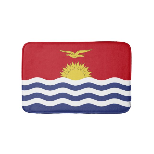 Kiribati flag bath mat (Front)