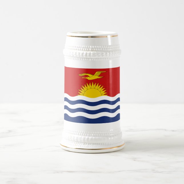 Kiribati Flag Beer Stein (Center)