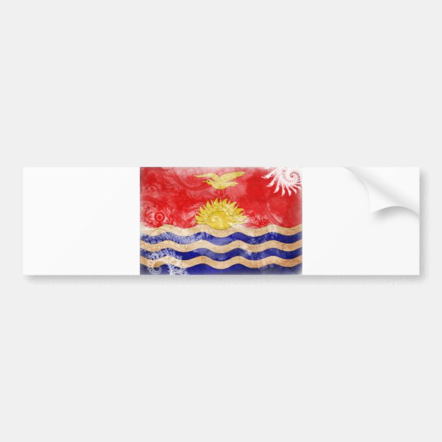Kiribati Flag Bumper Sticker (Front)