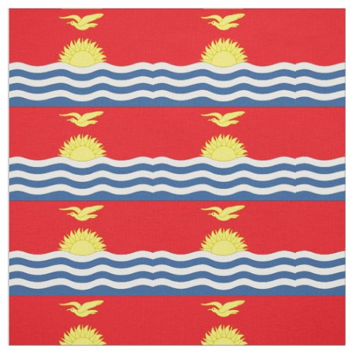 Kiribati Flag Fabric