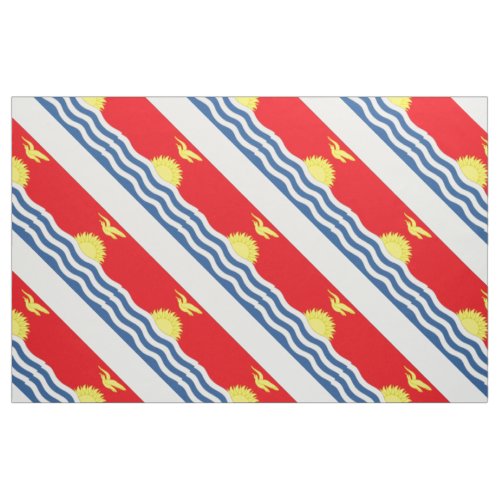 Kiribati Flag Fabric