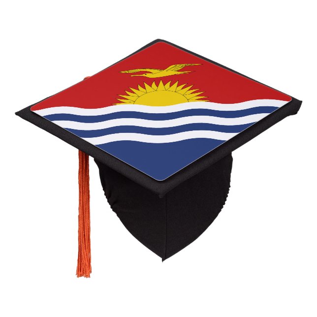 Kiribati Flag Graduation Cap Topper (Angled)