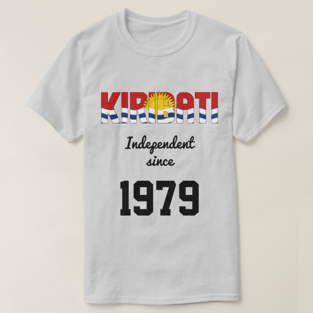 Kiribati Flag Independence Celebration T-Shirt (Design Front)