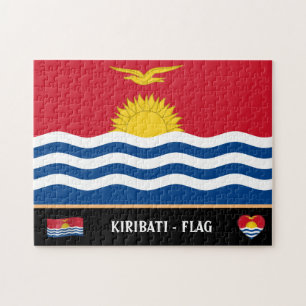 Kiribati Flag & Kiribati country /Kiribati islands Jigsaw Puzzle