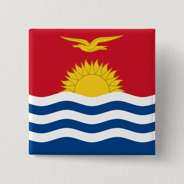 Kiribati Flag Pinback Button (Front)