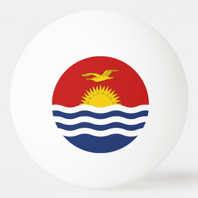Kiribati Flag Ping Pong Ball (Front)
