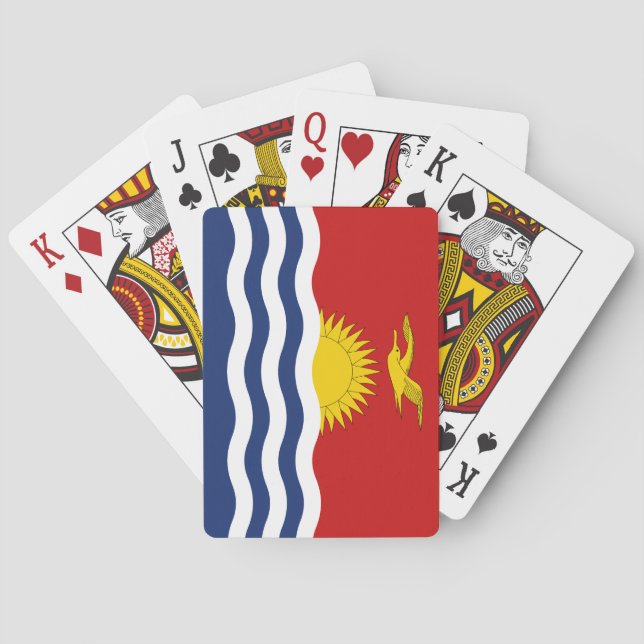Kiribati Flag Poker Cards (Back)