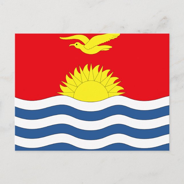 Kiribati Flag Postcard (Front)