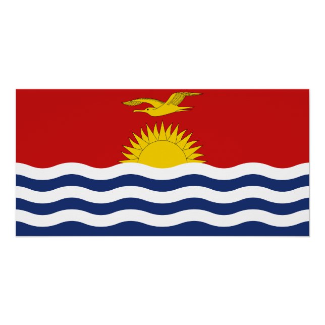 Kiribati Flag Poster (Front)