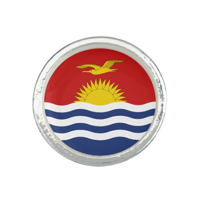 Kiribati Flag Ring (Front)