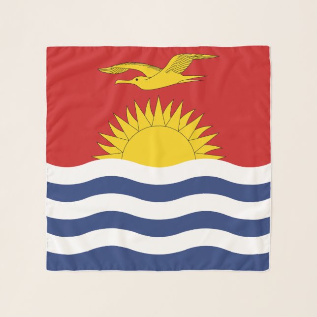 Kiribati Flag Scarf (Front)