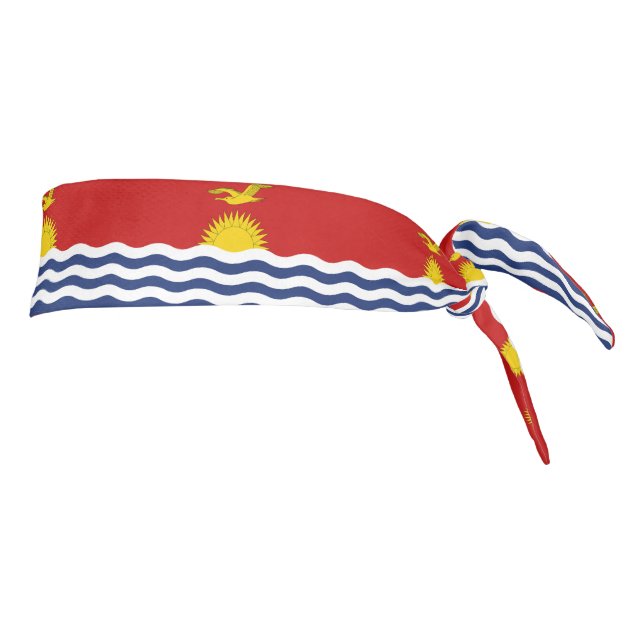 Kiribati Flag Tie Headband (Rotate 90)