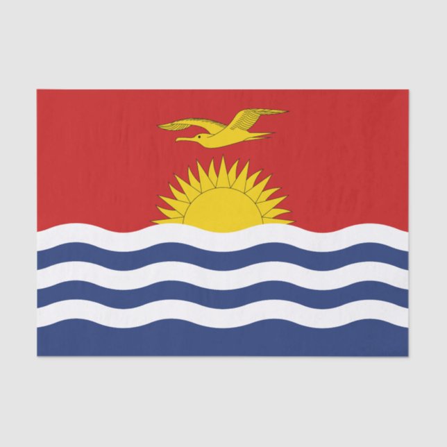 Kiribati Flag Tissue Paper (Front)