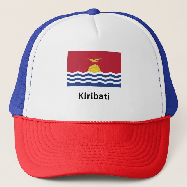 Kiribati Flag Trucker Hat (Front)