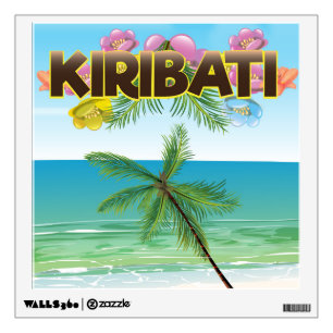 Kiribati Island travel poster Wall Decal