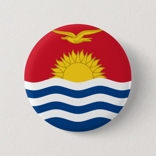 kiribati pinback button (Front)
