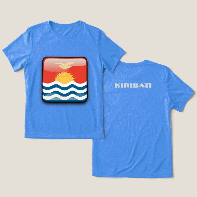 KIRIBATI Special Tourist Gift Classic  Tri-Blend Shirt (Design Front & Back)