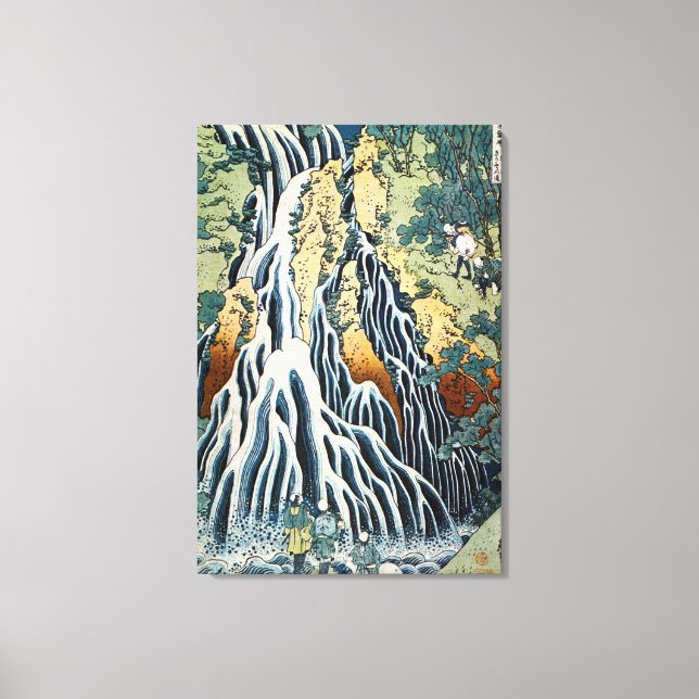 Kirifuri Waterfall, Hokusai Canvas Print (Front)
