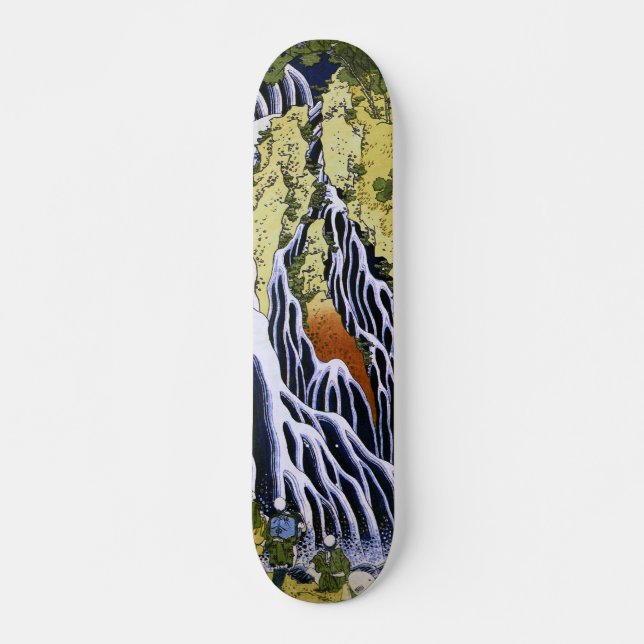 Kirifuri Waterfall Hokusai  Japanese Fine Art Skateboard Deck (Front)