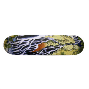 Kirifuri Waterfall Hokusai Japanese Fine Art Skateboard Deck