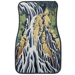 Kirifuri waterfall near Kurokami mountain Housai Car Floor Mat