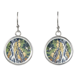 Kirifuri waterfall near Kurokami mountain Housai Earrings