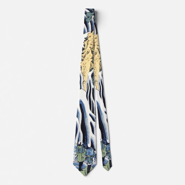 Kirifuri waterfall near Kurokami mountain Housai   Neck Tie (Front)