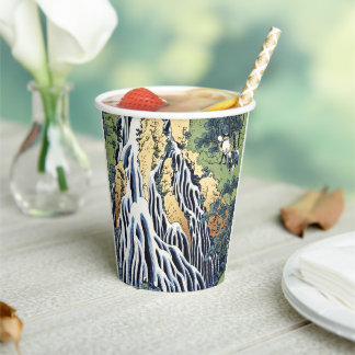 Kirifuri waterfall near Kurokami mountain Housai Paper Cups