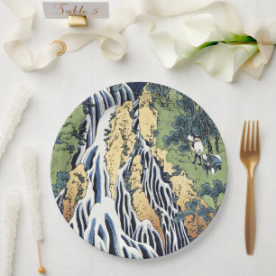 Kirifuri waterfall near Kurokami mountain Housai Paper Plates