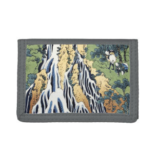 Kirifuri waterfall near Kurokami mountain Housai Tri-fold Wallet