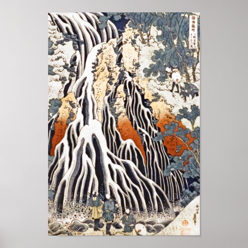 Kirifuri Waterfall on Mount Kurokami in Shimotsuke Poster