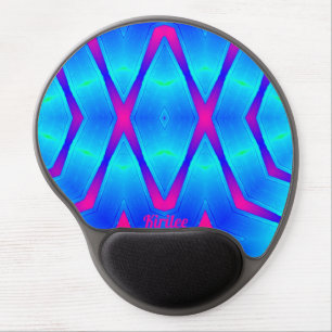 KIRILEE ~ Green, Pink and Blue Gel Mouse Pad