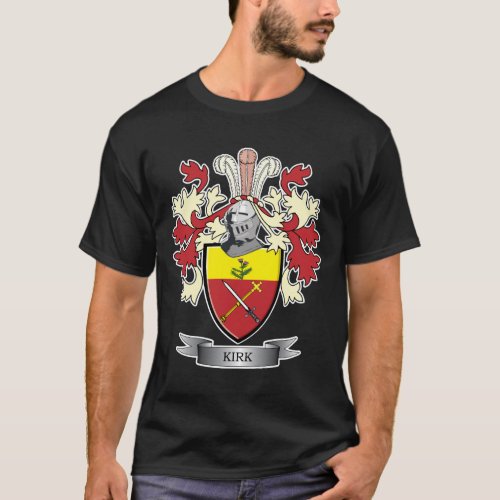 Kirk Family Crest Coat of Arms T_Shirt