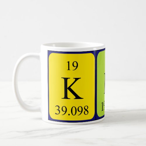 Kirk periodic table name mug