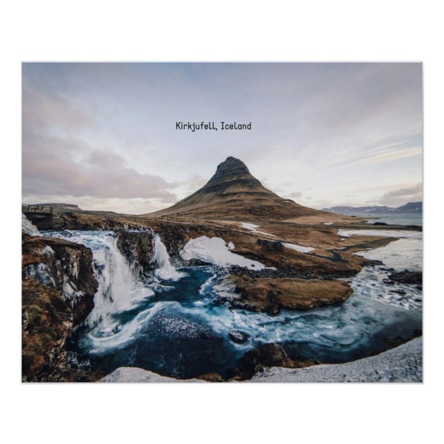 Kirkjufell, Church Mountain, Iceland Poster (Front)