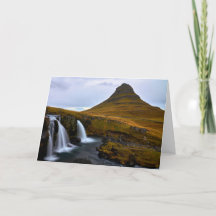 Kirkjufell, Iceland folded greeting card.