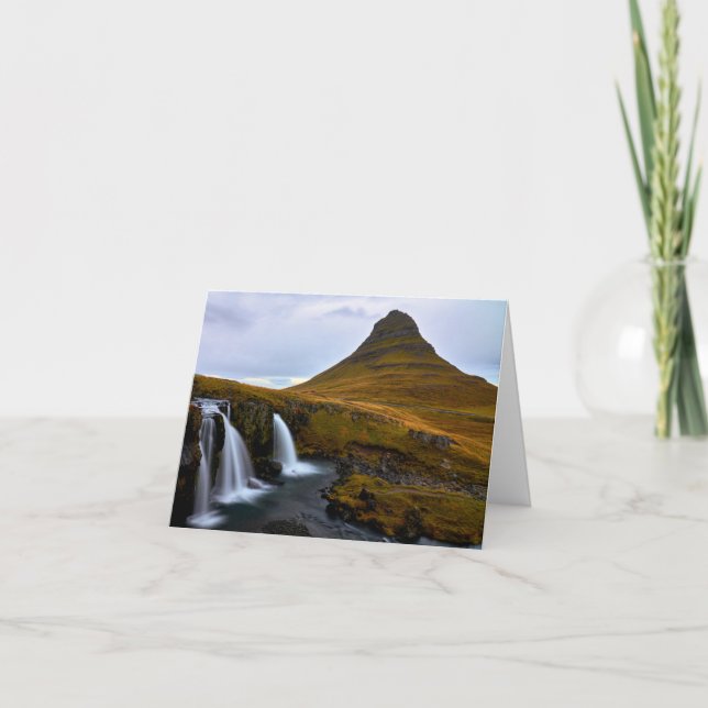 Kirkjufell, Iceland thank you card.  Card (Front)